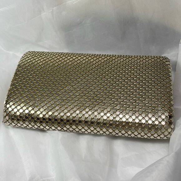 NWT Gunne Sax Jessica McClintock silver chainmail crossbody bag. - Picture 2 of 10